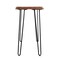 Alaterre Furniture Hairpin Natural Live Edge Wood with Metal 48" Media Console Table, Natural AWDD1020 - alternate 4